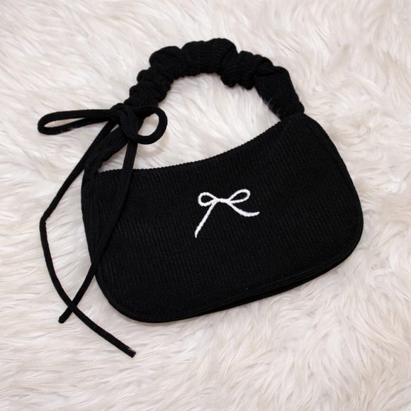 Boutique Handbags - The Sweet Intentions Mini Scrunch Bag - Midnight Energy